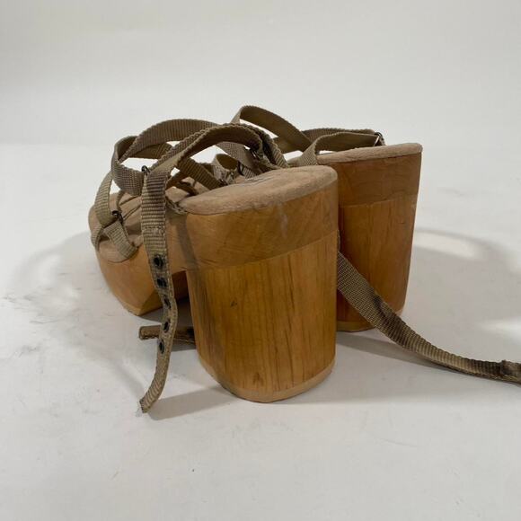 Vintage y2k wooden platform shoes - Picture 6 of 7